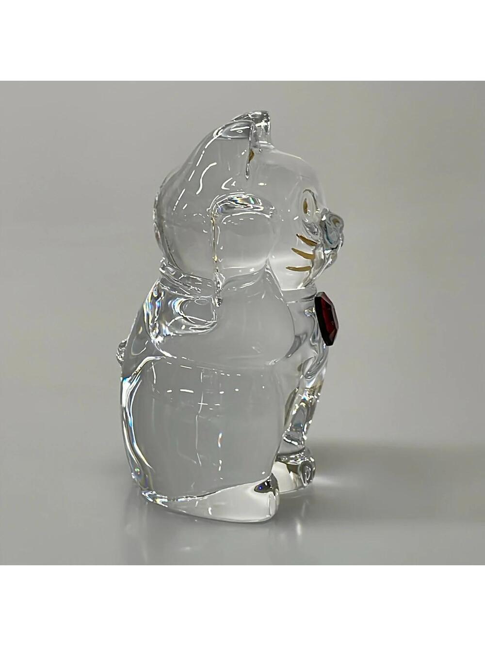 Baccarat Clear Gold Red Crystal Glass #278535B57B - Picture 4 of 5